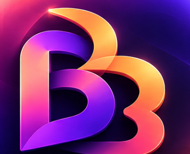 شعار BilBal بحرفي B المتداخلين
